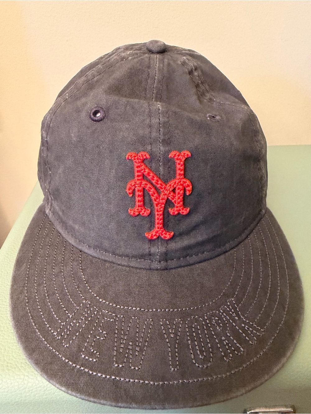 New Era 59FIFTY New York Mets Stitch Suede Fitted Cap